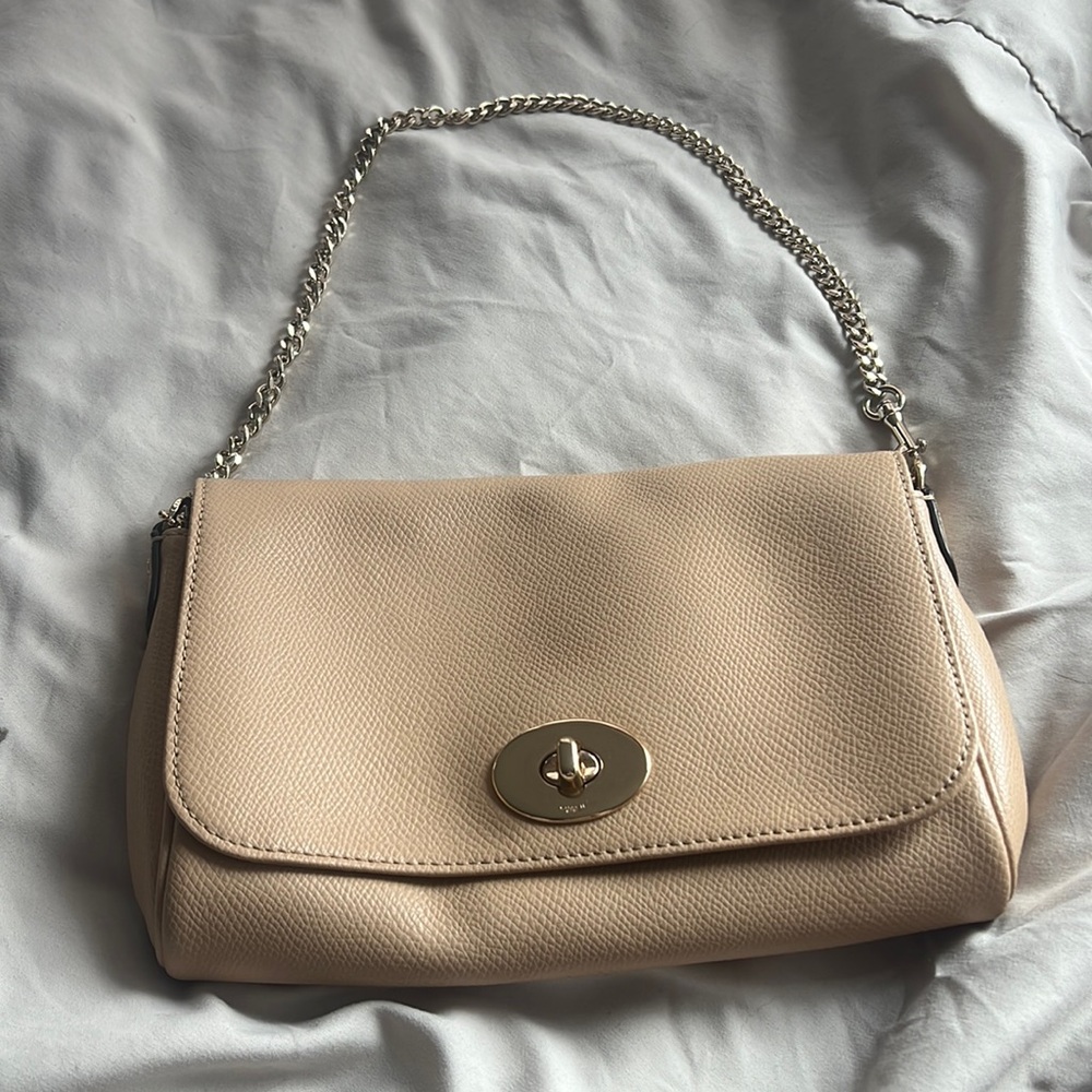 Nude coach purse